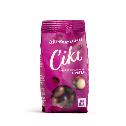 CIKI DRAGEES DI UVETTA RICOPERTI AL CIOCCOLATO | COD. 36 | 100 g