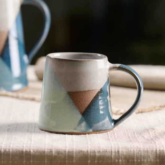 MUG VOILE BLU IN GRES | COD 6926