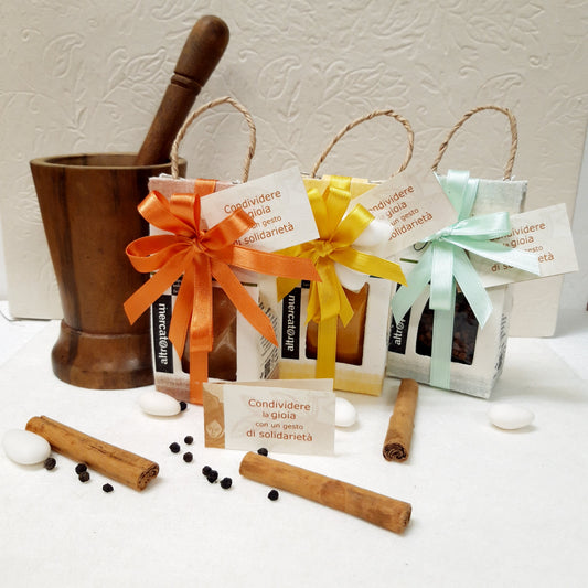 BOMBONIERA SOLIDALE GASTRONOMICA SPEZIE DELLO SRI LANKA | COD D11