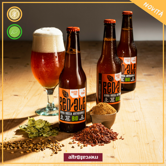 BIRRA ROSSA RED ALE ALLA QUINOA SENZA GLUTINE - BIO | COD. 1085 | 330 ml