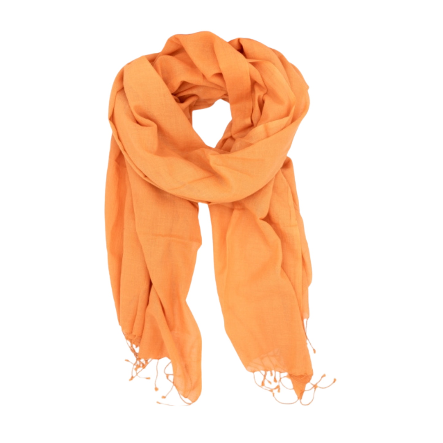 stola Sofia in cotone arancio della collezione OnEarth equosolidale primavera estate