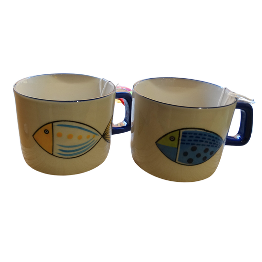 tazza artigianale solidale per tè e caffelatte. Casa etica Altromercato