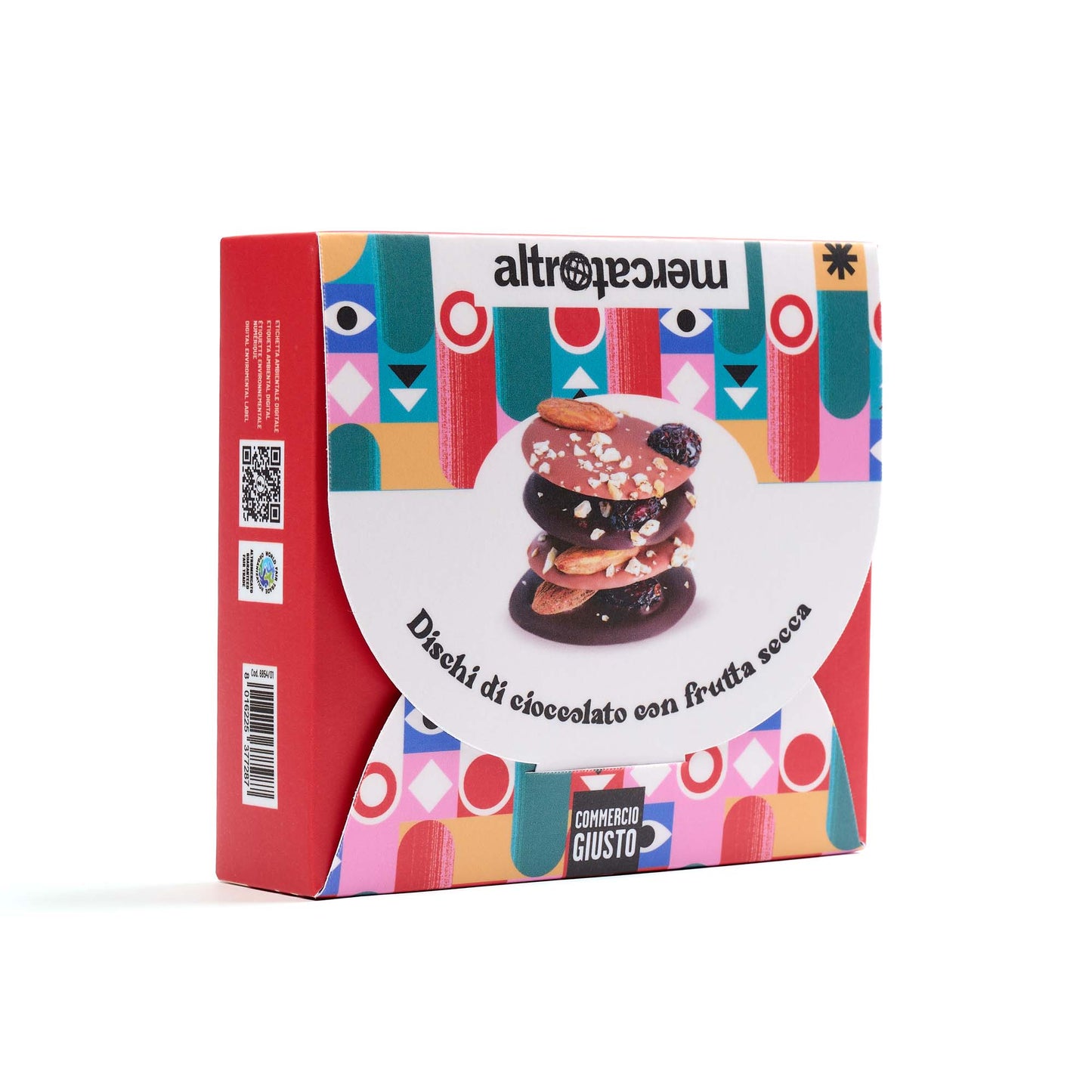 DISCHI AL CIOCCOLATO CON FRUTTA SECCA BIO NATALE SOLIDALE ALTROMERCATO| COD 6854 | 120 g