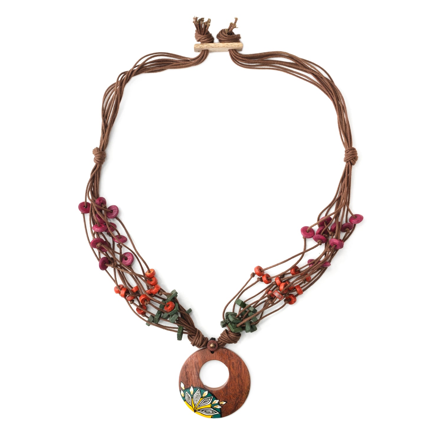 collana Eucaliptus pendente legno OnEarth Altromercato