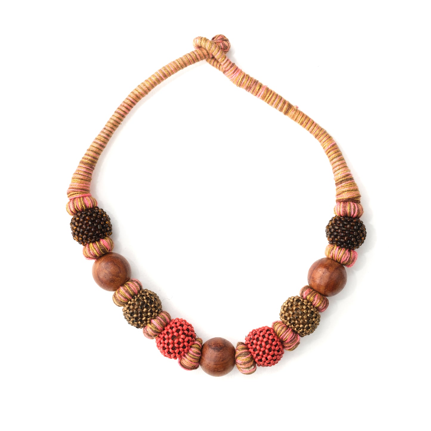 collana Bouganville legno OnEarth Altromercato