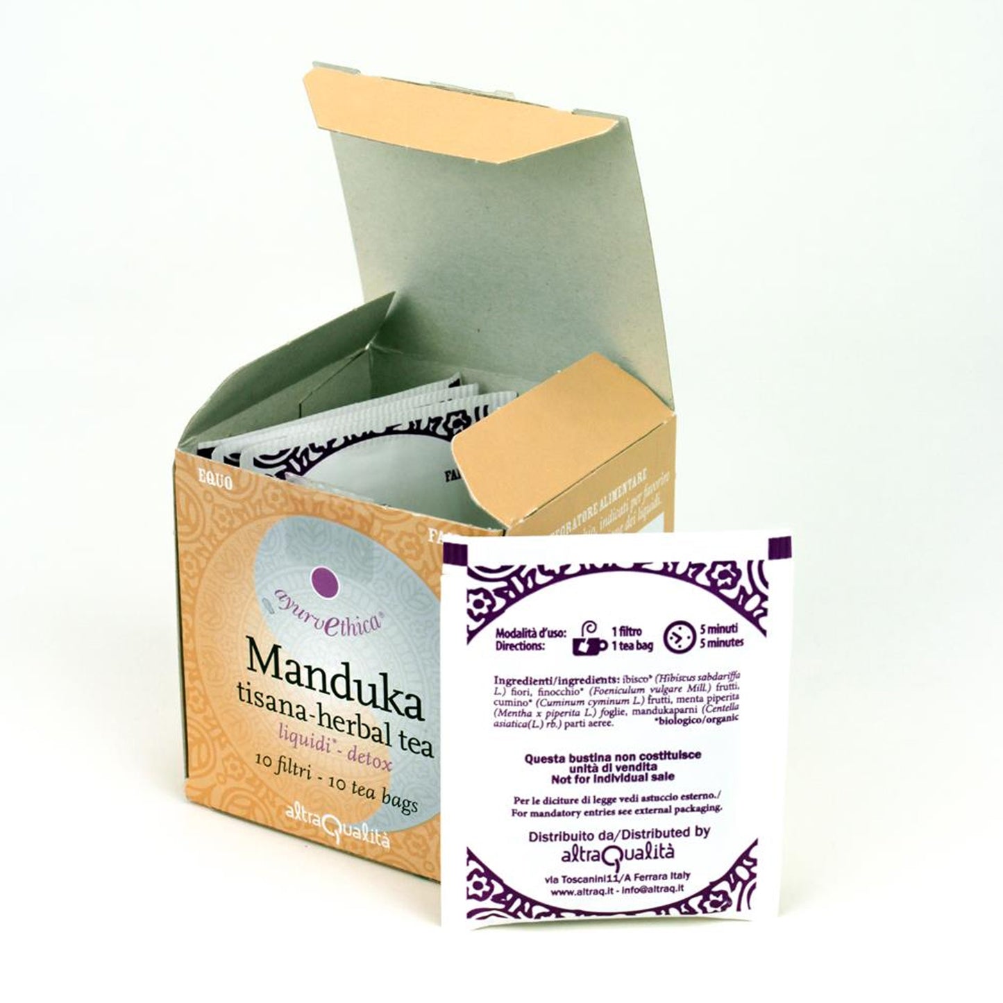 MANDUKA TISANA AYURVETHICA DIURETICA IN BUSTINE | COD. AL0050010 | 10 filtri