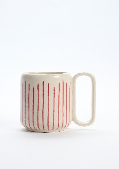 MUG MEDIA CANDY STRIPES CERAMICA | COD: 6114
