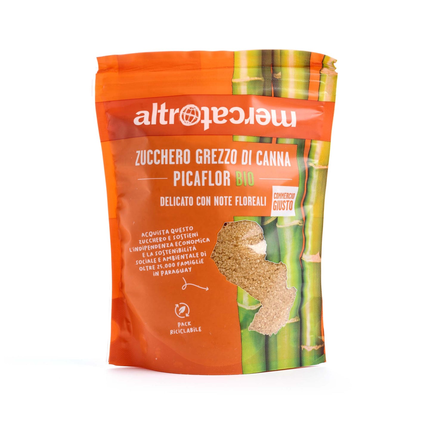 ZUCCHERO DI CANNA PICAFLOR PARAGUAY BIO | COD. 331 | 500 g