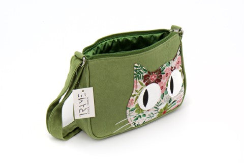 Interno borsa Alba media Brocade Cat Collezione Trame Artigianato equosolidale Vietnam