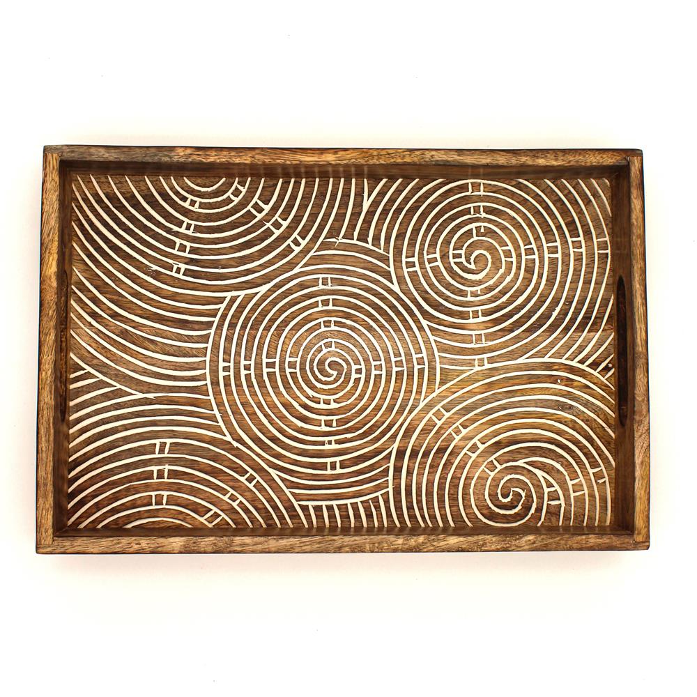 VASSOIO LEGNO SPIRALI | COD HUBAQIN1041239