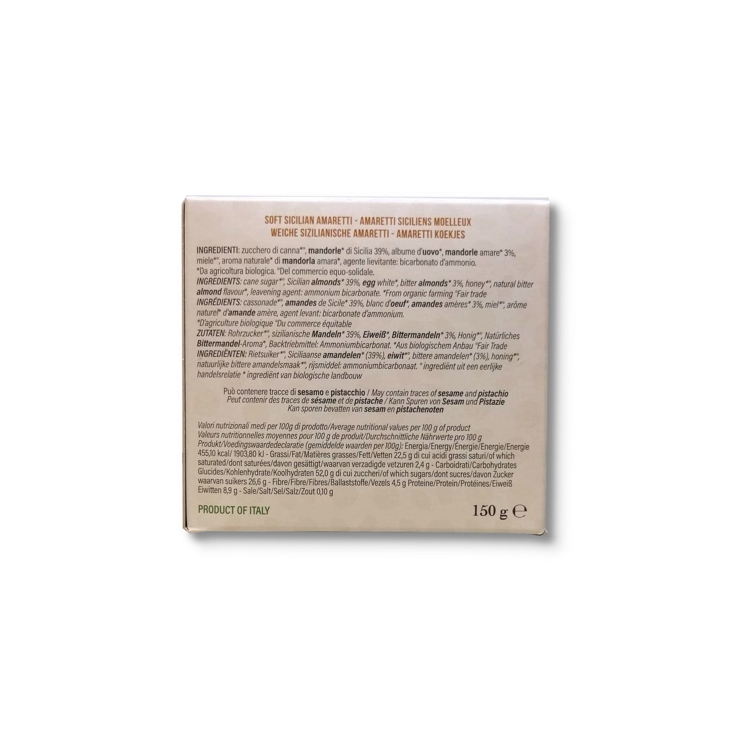 AMERETTI MORBIDI BIO-NATALE EQUOSOLIDALE |COD 4257 | 150g