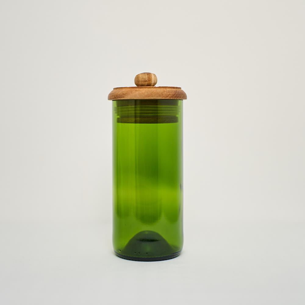 BARATTOLO KARAFUU VETRO RICICLATO VERDE SCURO | COD HUBAQTZ0010802