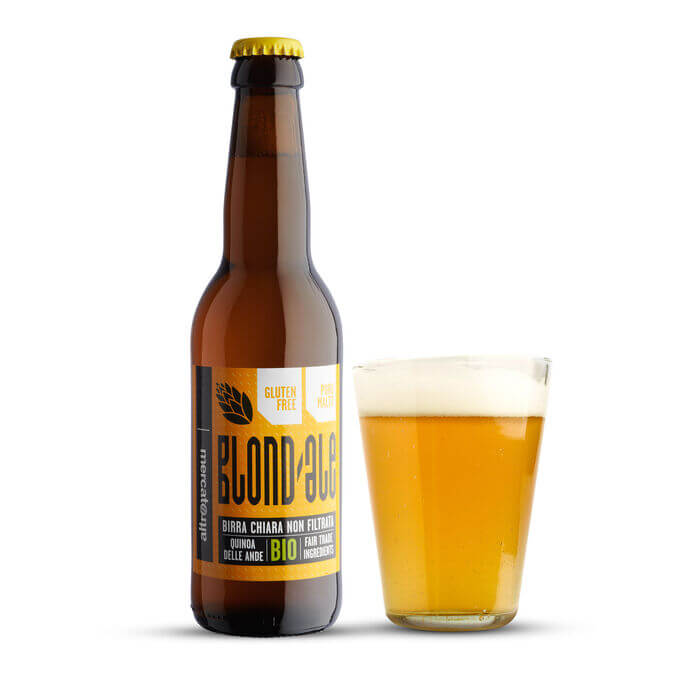 BIRRA CHIARA BLOND ALE ALLA QUINOA SENZA GLUTINE - BIO | COD. 670 | 330 ml