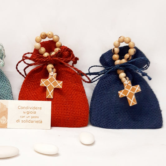 Bomboniera solidale per comunione e cresima commercio equo solidale Altromercato