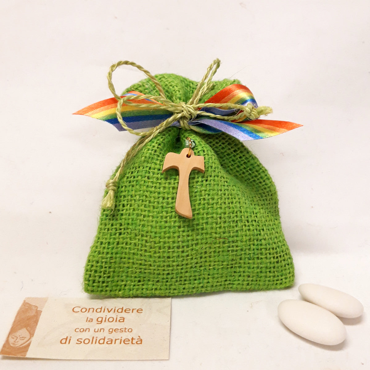 CROCETTA TAU IN LEGNO DI ULIVO | COD 1381