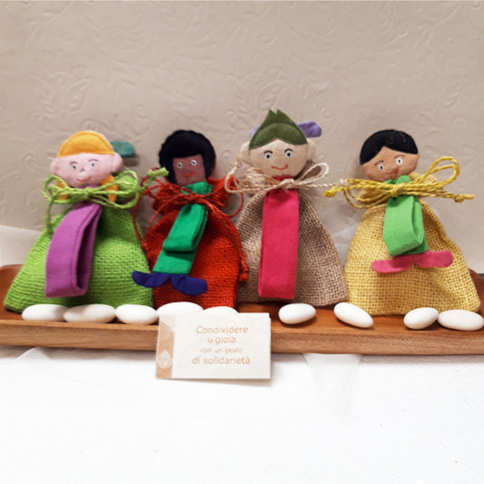 BOMBONIERA SOLIDALE SEGNALIBRO BIMBI DEL MONDO | COD C44