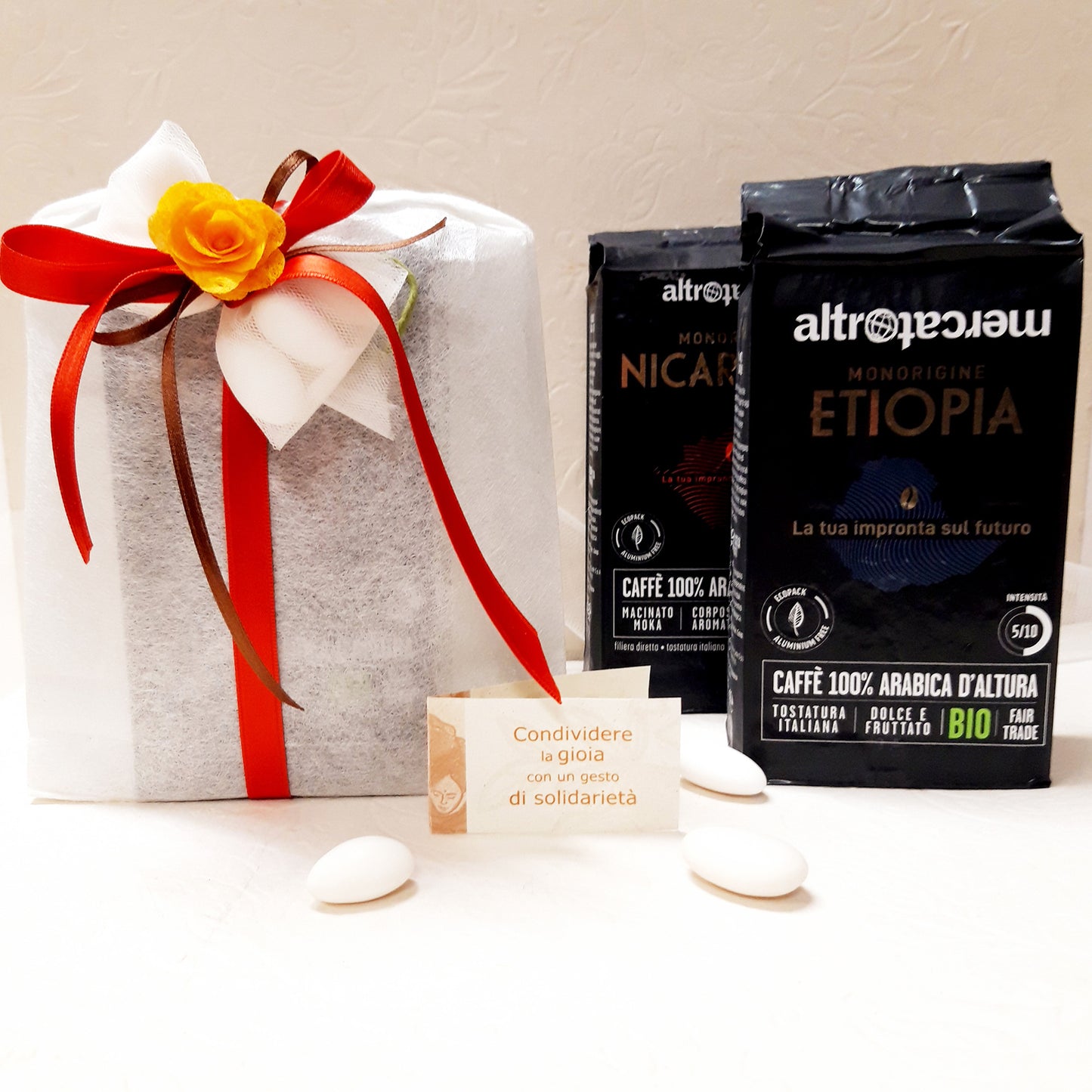 BOMBONIERA SOLIDALE GASTRONOMICA CAFFE' BIO ALTROMERCATO | COD. D10