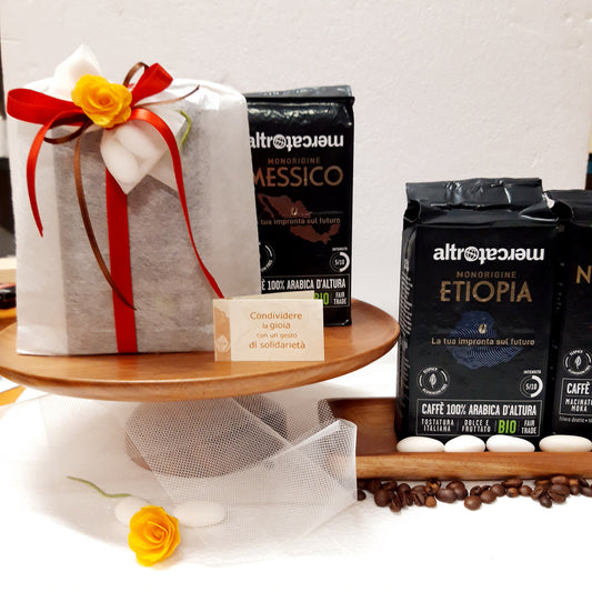 BOMBONIERA SOLIDALE GASTRONOMICA CAFFE' BIO ALTROMERCATO | COD. D10