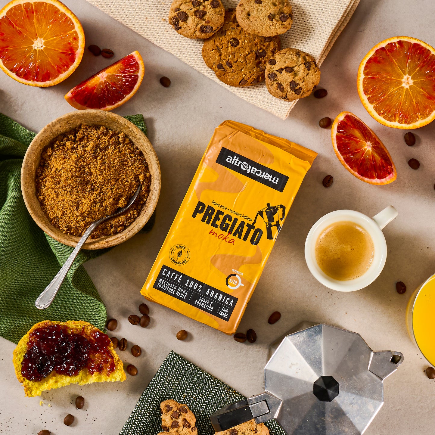 caffè Pregiato per moka arabica fair trade Altromercato