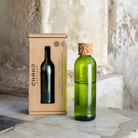 CARAFFA KITALE VETRO RICICLATO VERDE SCURO | COD HUBAQTZ0010815