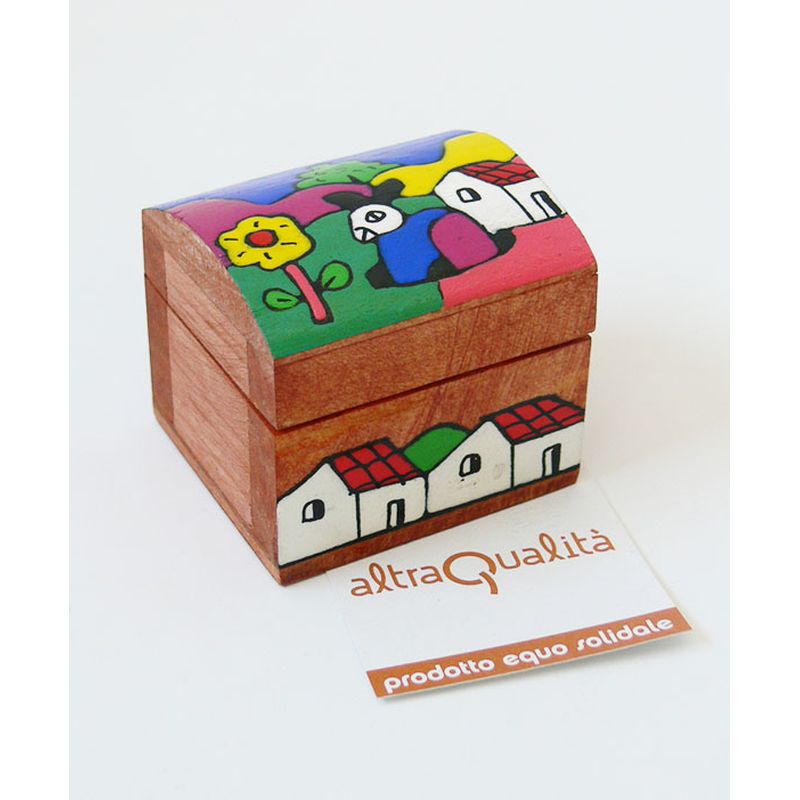 COFANETTO MINI IN LEGNO DECORATO | COD HUBAQMES0011201