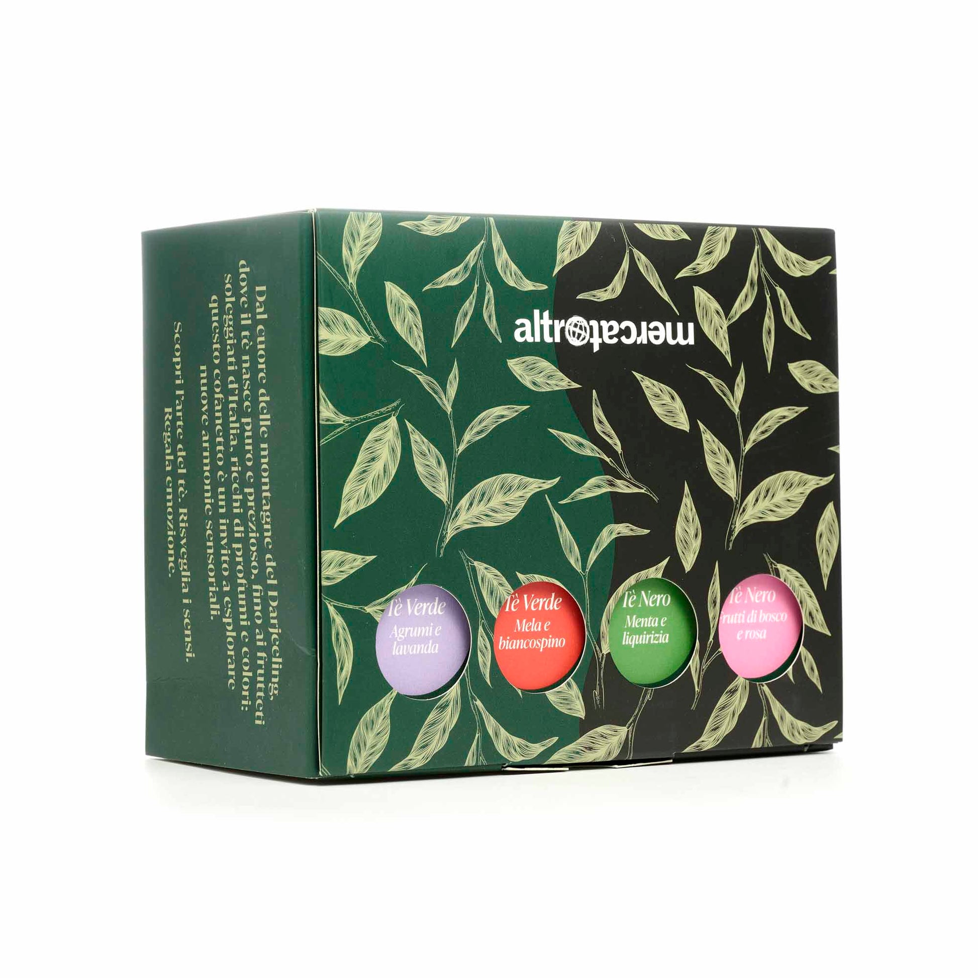 Cofanetto tè del Darjeeling aromatizzato con frutta italiana Idea regalo equo solidale