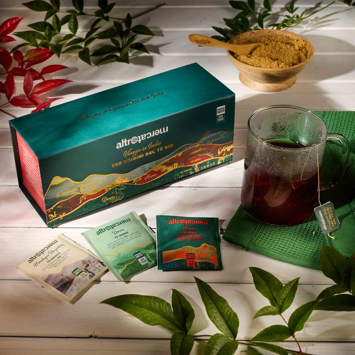 Cofanetto con tè del Darjeeling Idea regalo solidale Altromercato