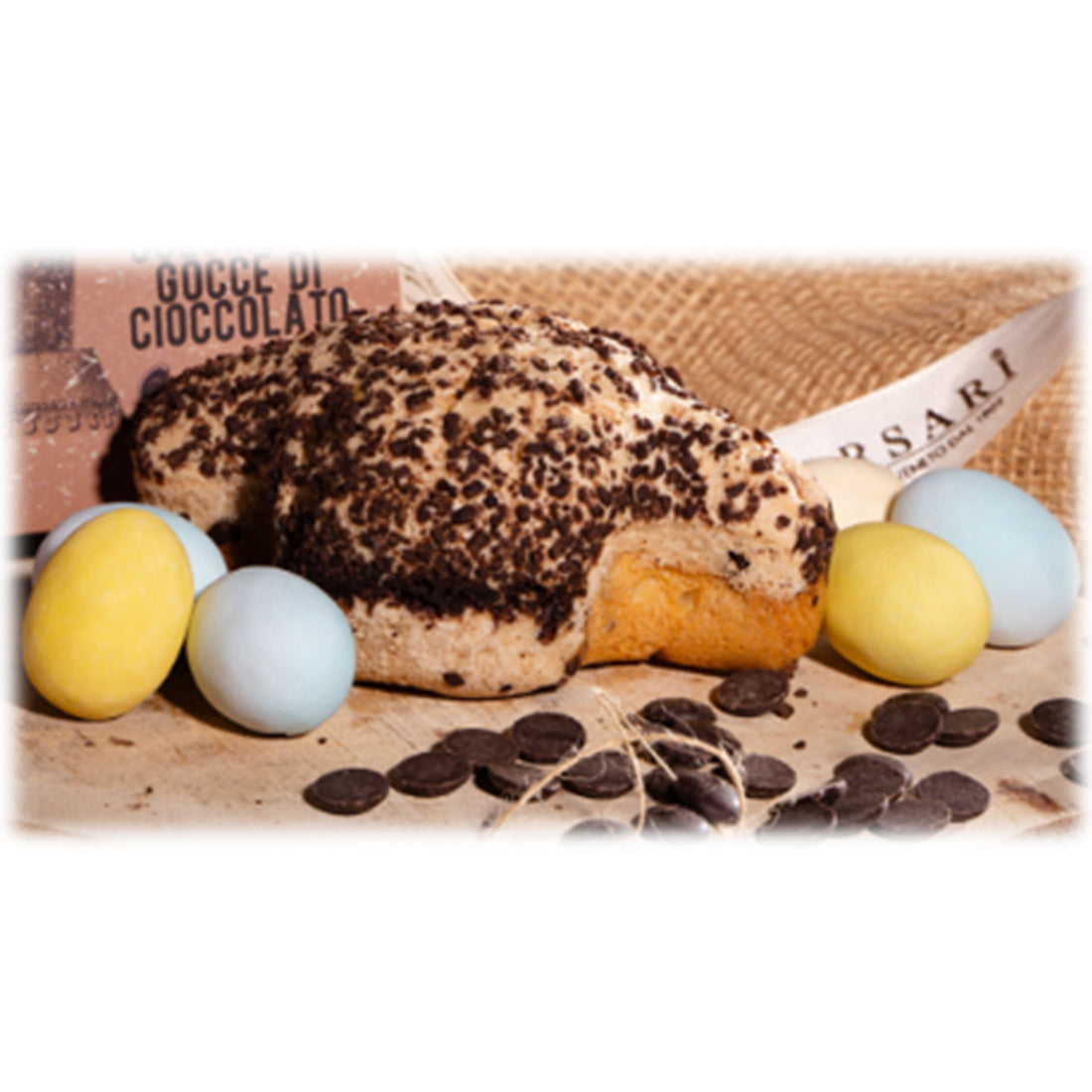 COLOMBINA PASQUALE CON GOCCE DI CIOCCOLATO | COD 8096| 100 g