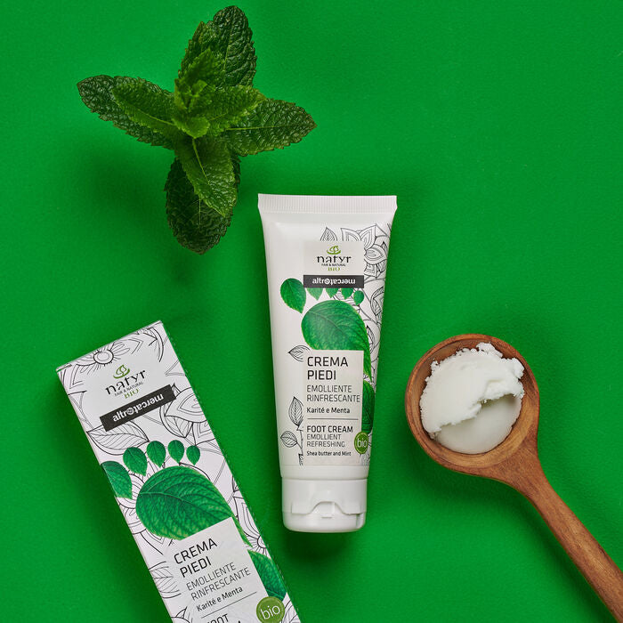 CREMA PIEDI - EMOLLIENTE. RINFRESCANTE - KARITE' E MENTA | 75ml | COD. 45539