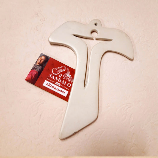 CROCE DA PARETE IN PIETRA SAPONARIA |COD HUBEQ4070647