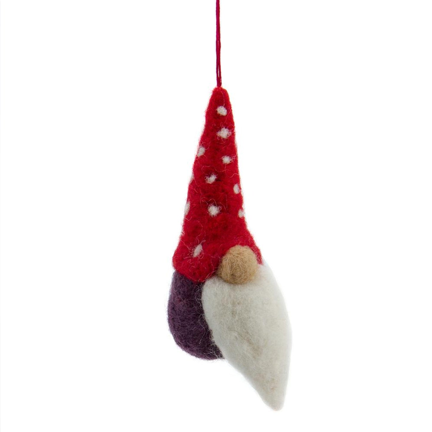 DECORAZIONE NATALIZIA GNOMO IN FELTRO EQUOSOLIDALE NEPAL | HUBAQNP0021819