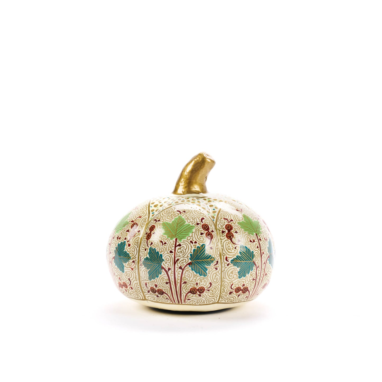 DECORAZIONE ZUCCA VERDE PICCOLA IN CARTAPESTA | COD 6863