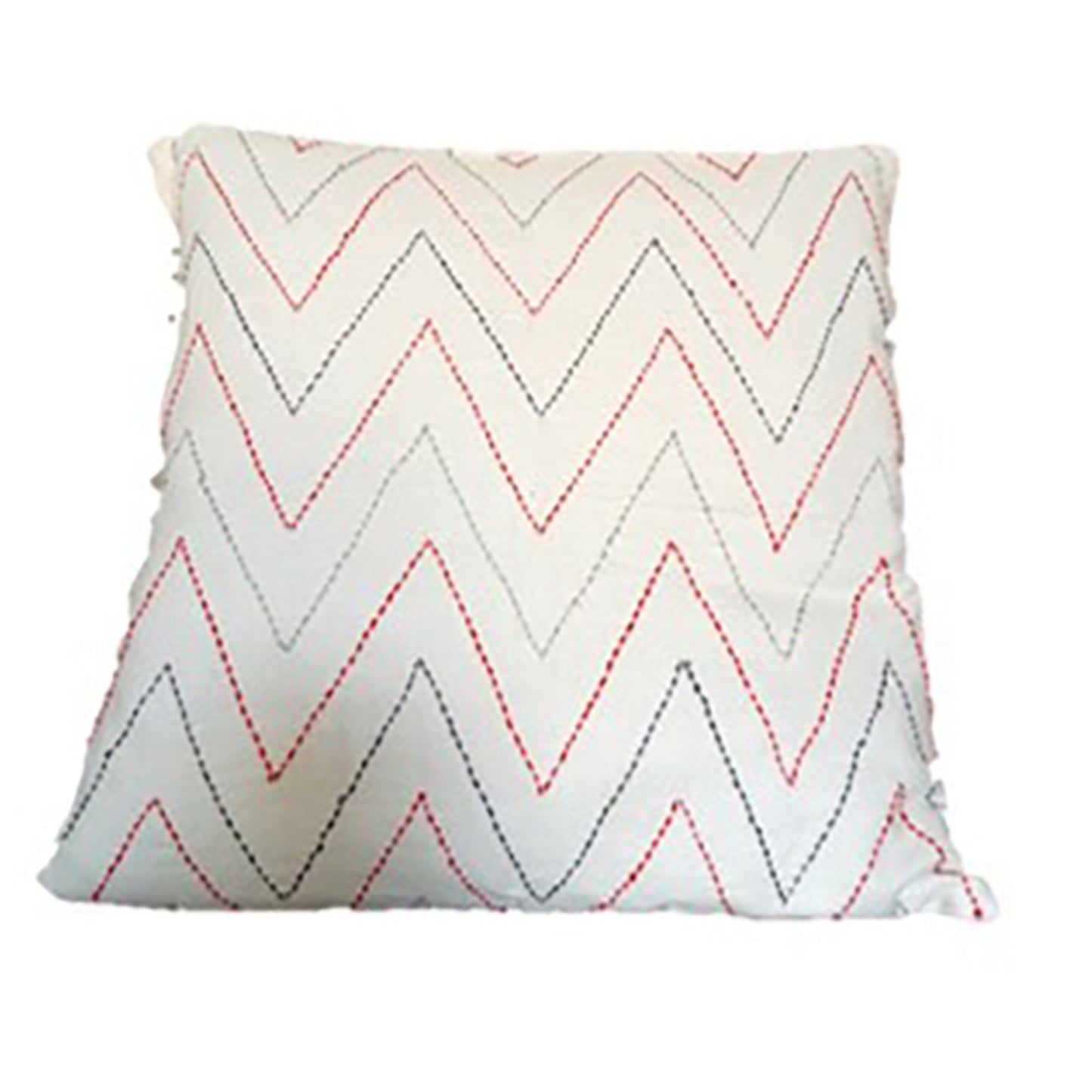 FEDERA CUSCINO KANTHA FILO ROSSO COTONE | COD. 5249