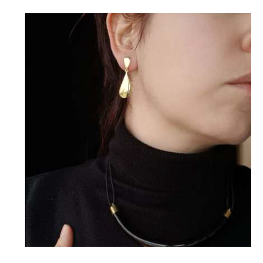 ORECCHINI GOCCE OTTONE DUE GOCCE | HUBM341126157218