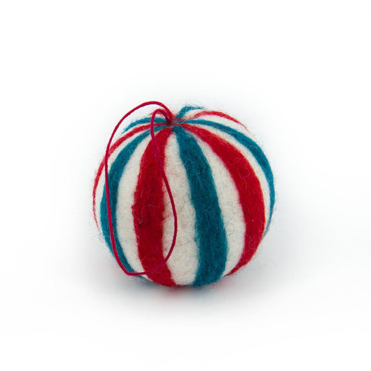 PALLINA DI NATALE FELTRO EQUOSOLIDALE NEPAL | HUBAQNP0021848