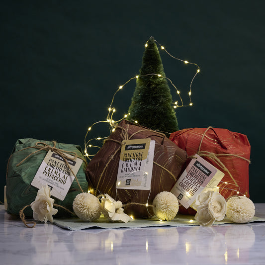 panettone di Natale farcito uvetta e canditi equosolidale Altromercato
