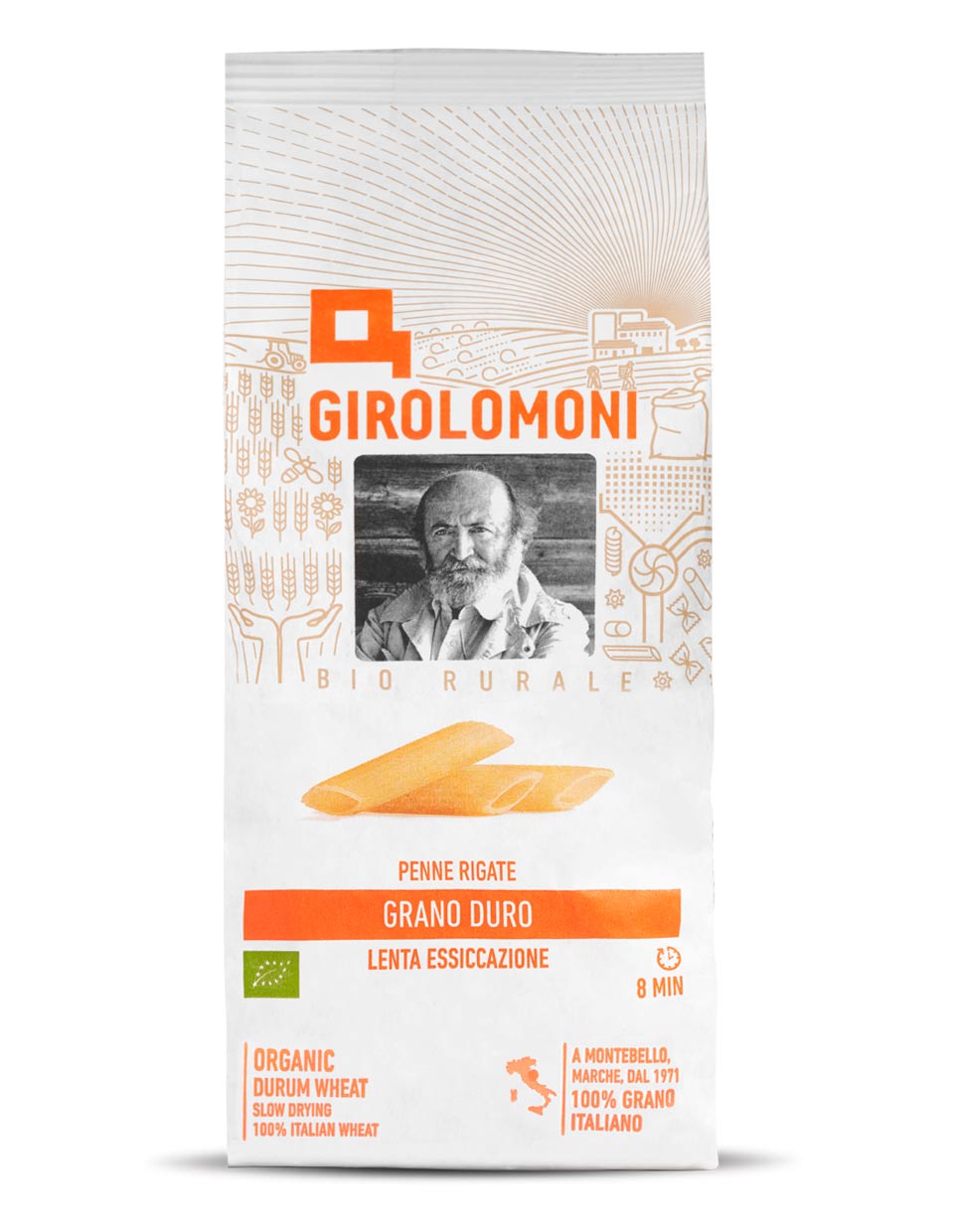 PENNE RIGATE GRANO DURO GIROLOMONI BIO 500g | COD. 1169