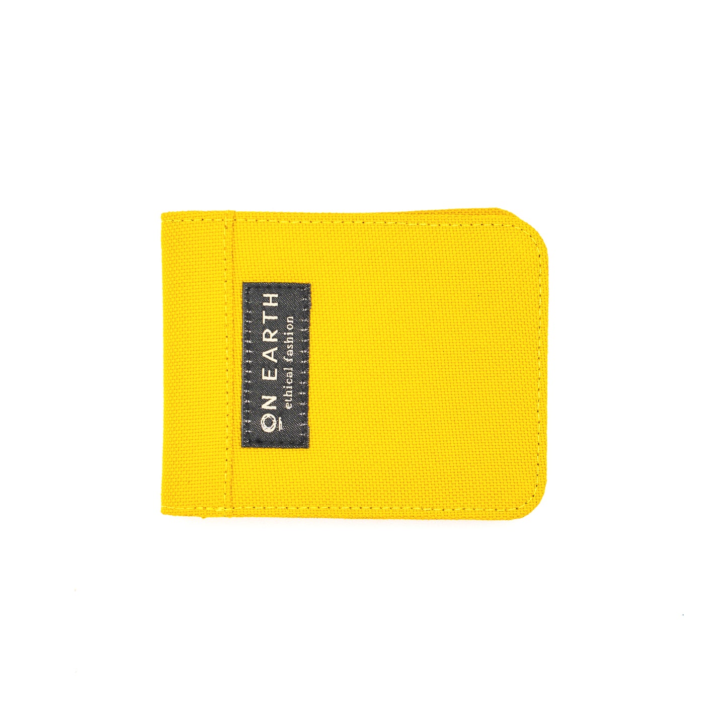Portafoglio Luca in versione giallo, rpet, prodotto in India, equomercato e equosolidale