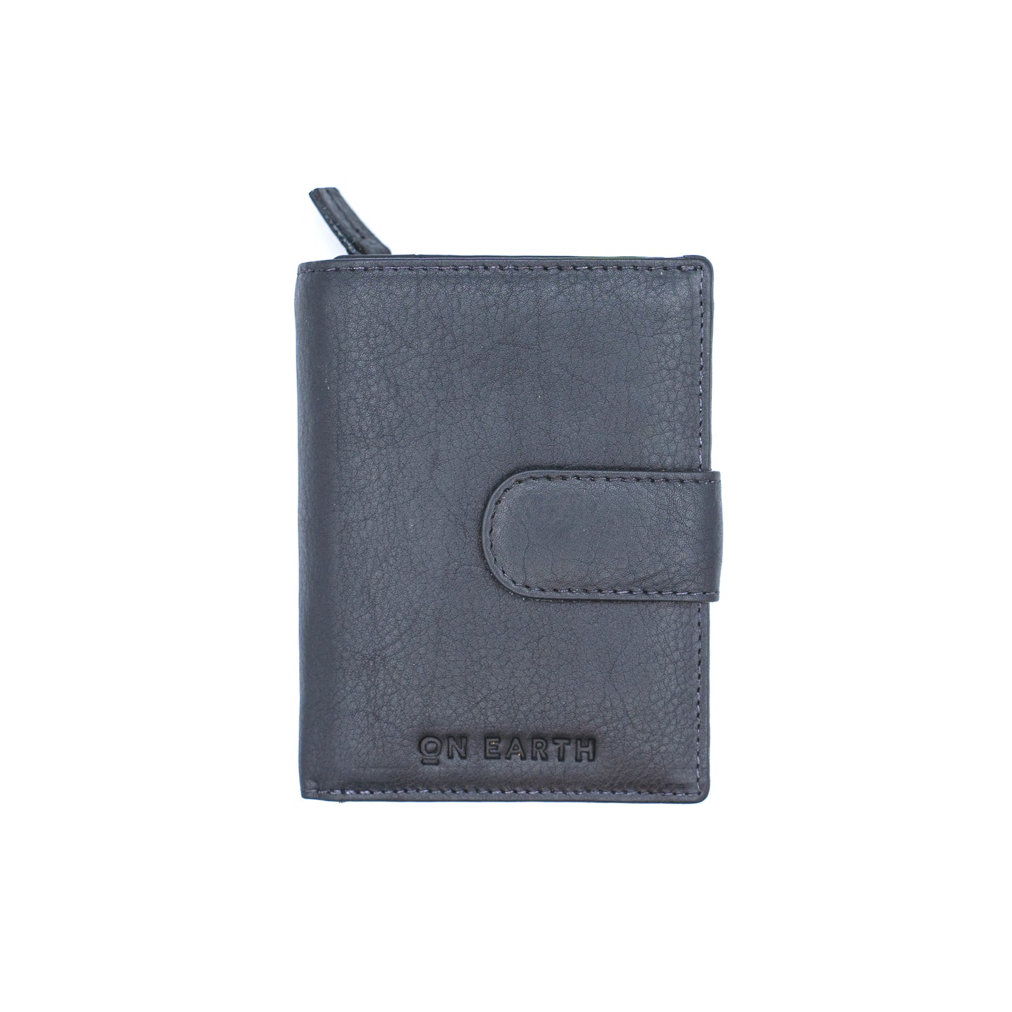 portafoglio in pelle nero, prodotto in India, equomercato, equo solidale