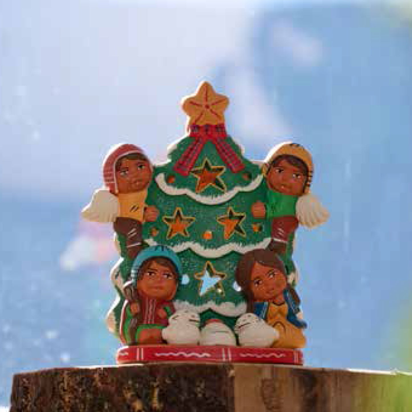 PRESEPE PORTALUMINO ALBERO IN FESTA | COD 6500