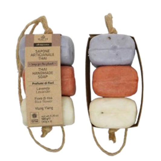 TRIS SAPONI ARTIGIANALI THAY PROFUMI DI ERBE | COD.7048| 3 x 40 gr