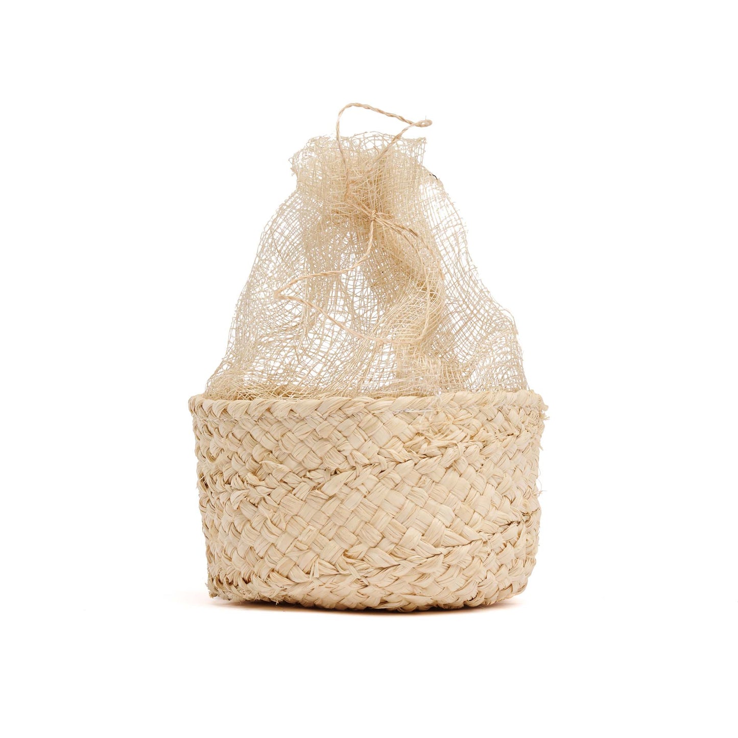 SACCHETTO CILINDRICO RAFFIA E SIMAMAY BOMBONIERA SOLIDALE | COD 6577