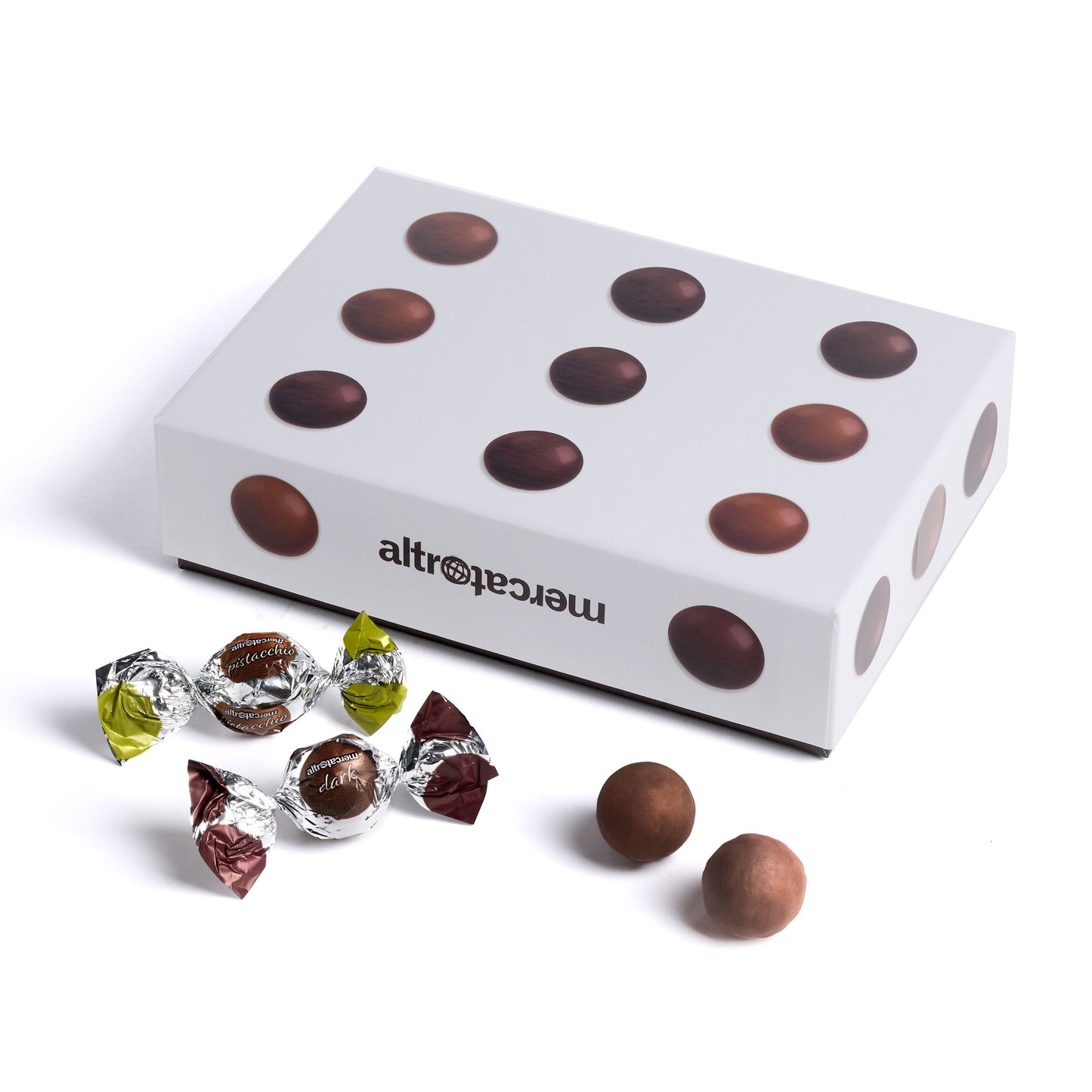 SFERE CIOCCOLATO RIPIENE FONDENTE E PISTACCHIO | 220 g | COD 6841