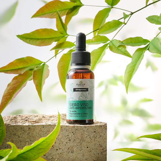 Siero viso concentrato uniformante Natyr - Tè verde