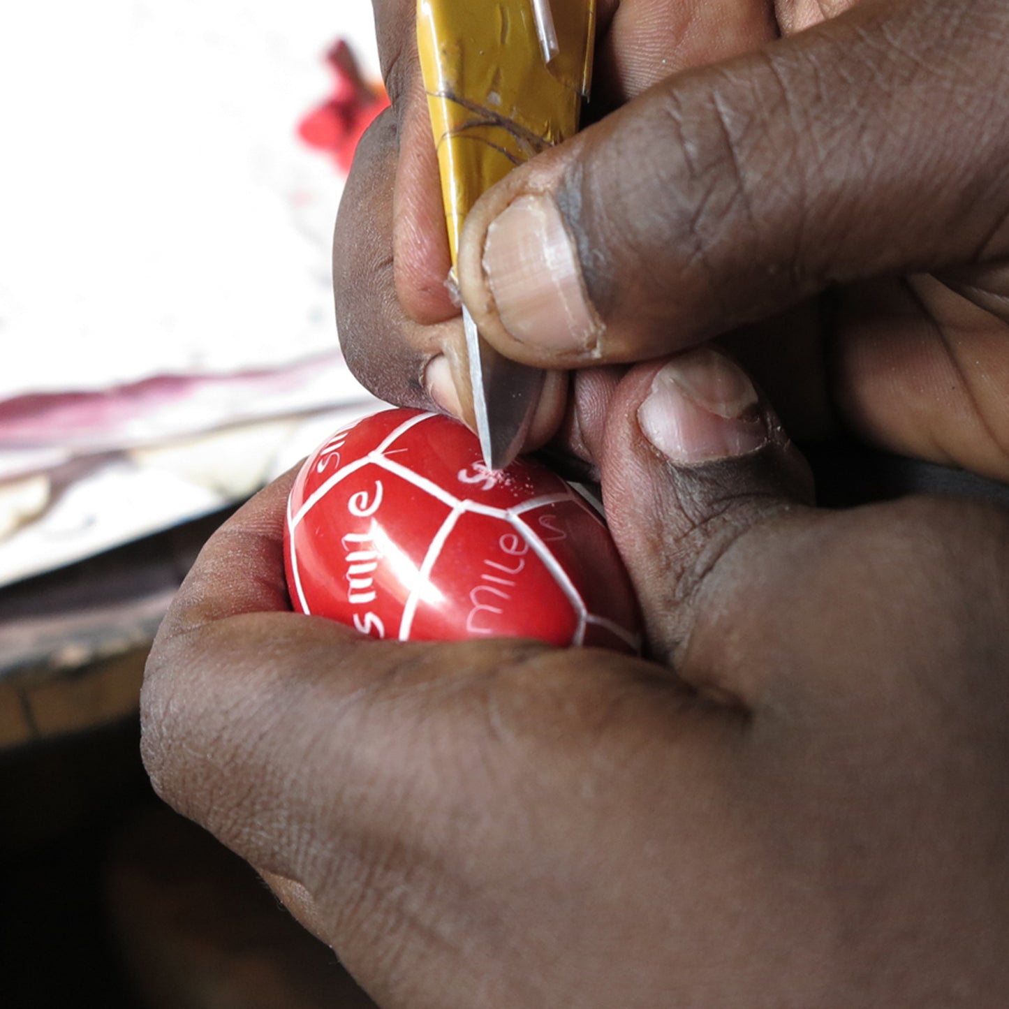 GATTO STILIZZATO KISII ARANCIONE PIETRA SAPONARIA | HUBAQKEB3010621