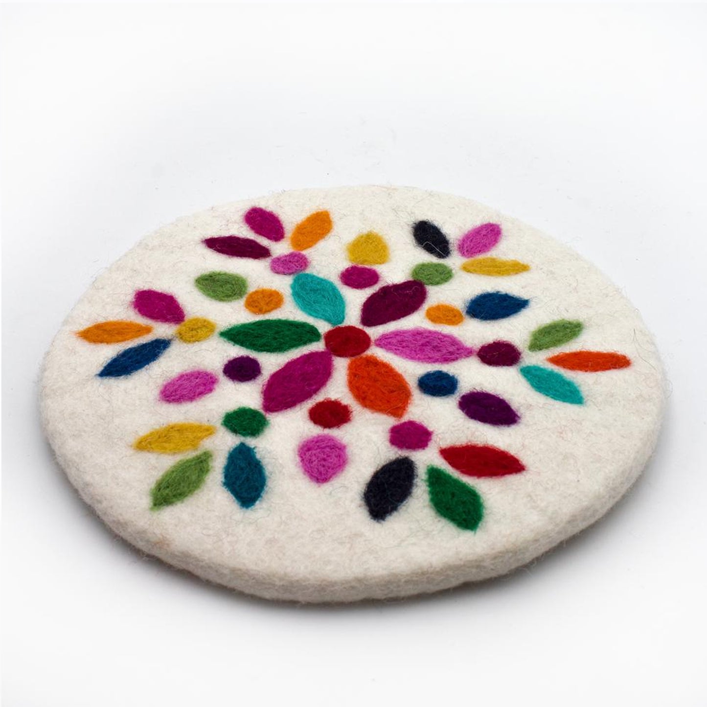 SOTTOPENTOLA FIOCCO DI NEVE FELTRO EQUOSOLIDALE NEPAL | HUBAQNP0021839