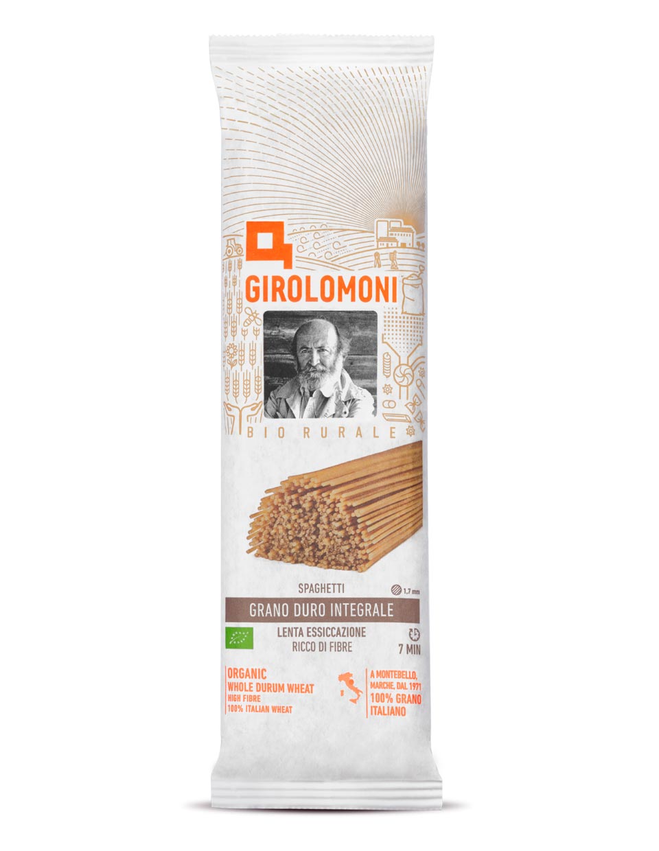 SPAGHETTI DI SEMOLA INTEGRALE GIROLOMONI BIO | COD. 1173 | 500g