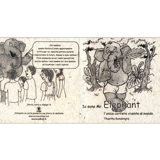 la storia della carta in cacca di elefante per oggetti bomboniera solidale