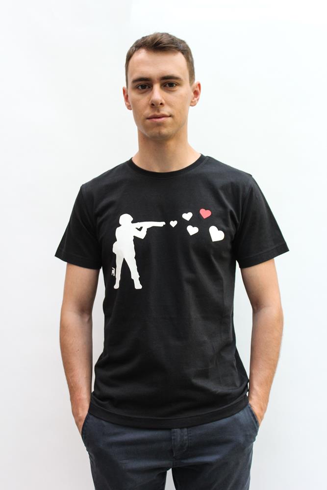 T-shirt Peace Army cotone biologico equosolidale Altraqualità