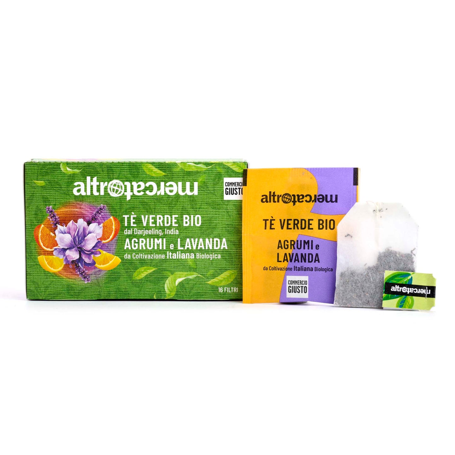 TÈ VERDE DARJEELING AGRUMI E LAVANDA- BIO | COD 7120 | 16 FILTRI